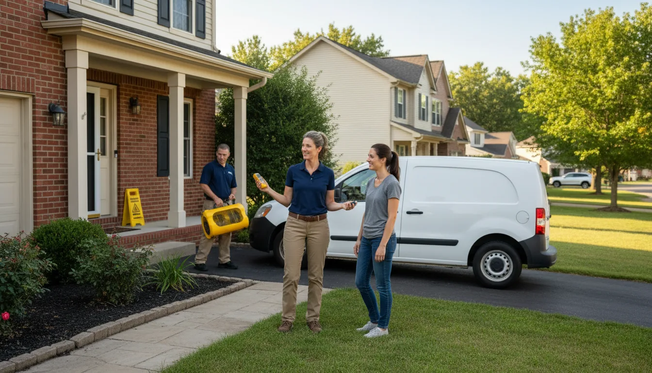 Residential water damage restoration in Sundance, WY